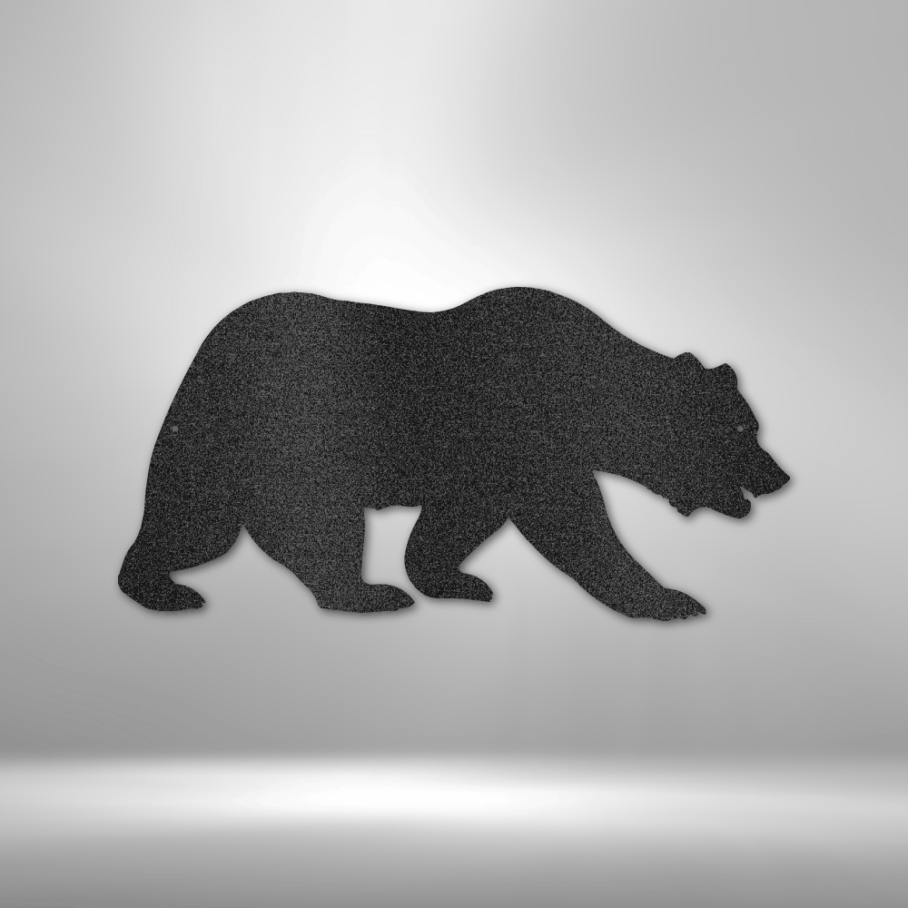 Grizzly Bear Metal Sign|Metal Wall Art| Geometric Grizzly Bear Décor| Home Office Decoration| Wildlife Lover Gift| Wall Hangings| Grizzly bear Sign| Farmhouse Décor