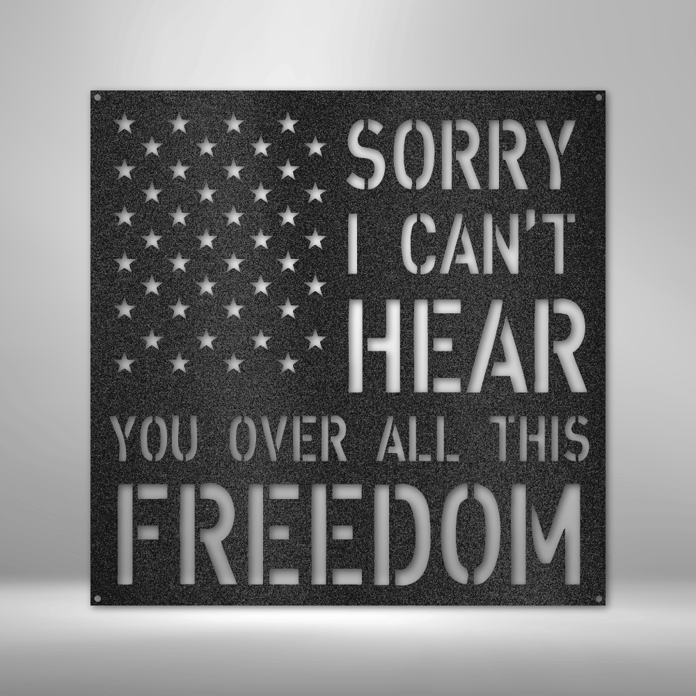 Freedom Metal Sign Wall Decoration Metal Art Wall Hangings Quote Wall Art Metal Sign Wall Sign Housewarming Gift