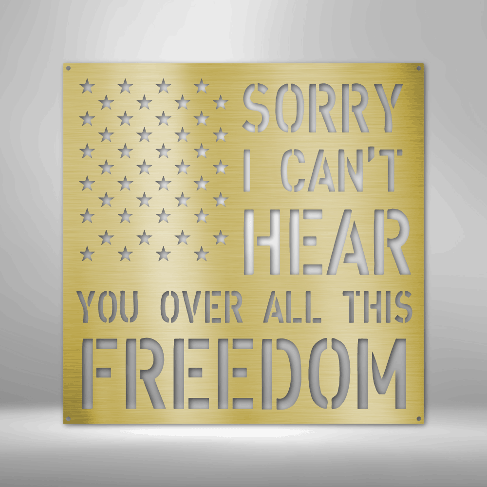 Freedom Metal Sign Wall Decoration Metal Art Wall Hangings Quote Wall Art Metal Sign Wall Sign Housewarming Gift