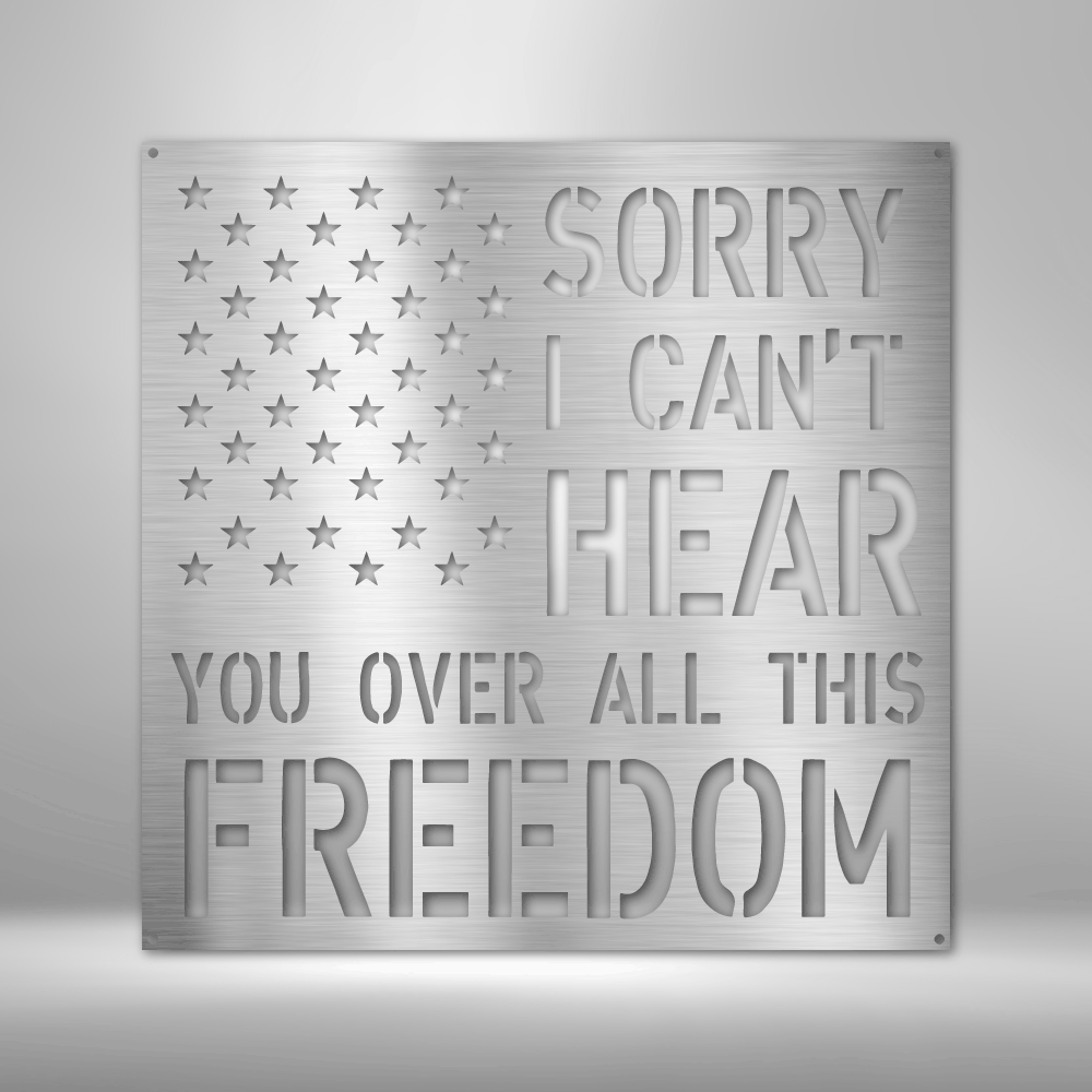 Freedom Metal Sign Wall Decoration Metal Art Wall Hangings Quote Wall Art Metal Sign Wall Sign Housewarming Gift