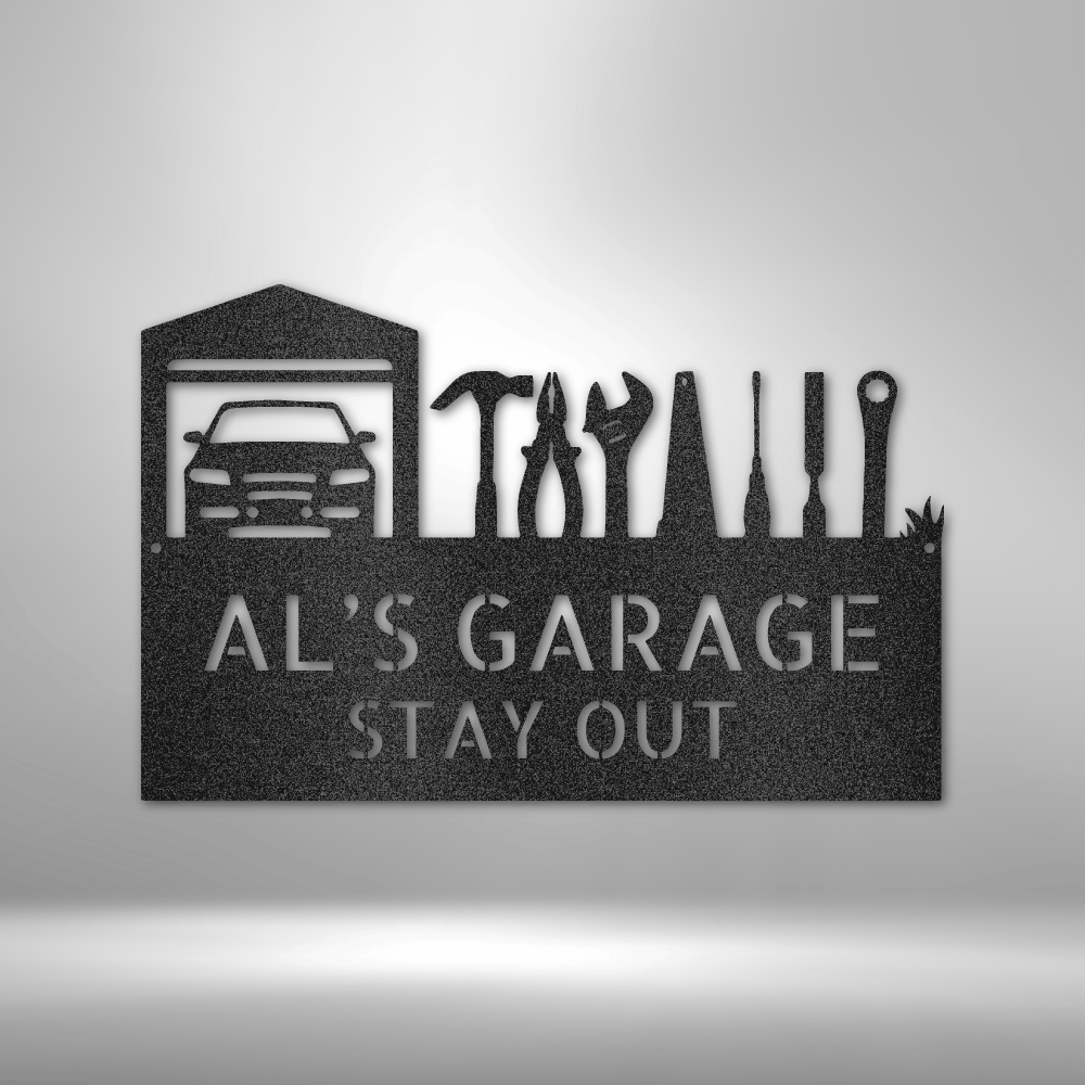 Garage Monogram|Custom Metal Signs | Monogram Wall Decor | Metal Wall Art | Last Name Sign | Custom Name Sign | Personalized Wedding Gift |Fathers day gift| Custom Metal Art