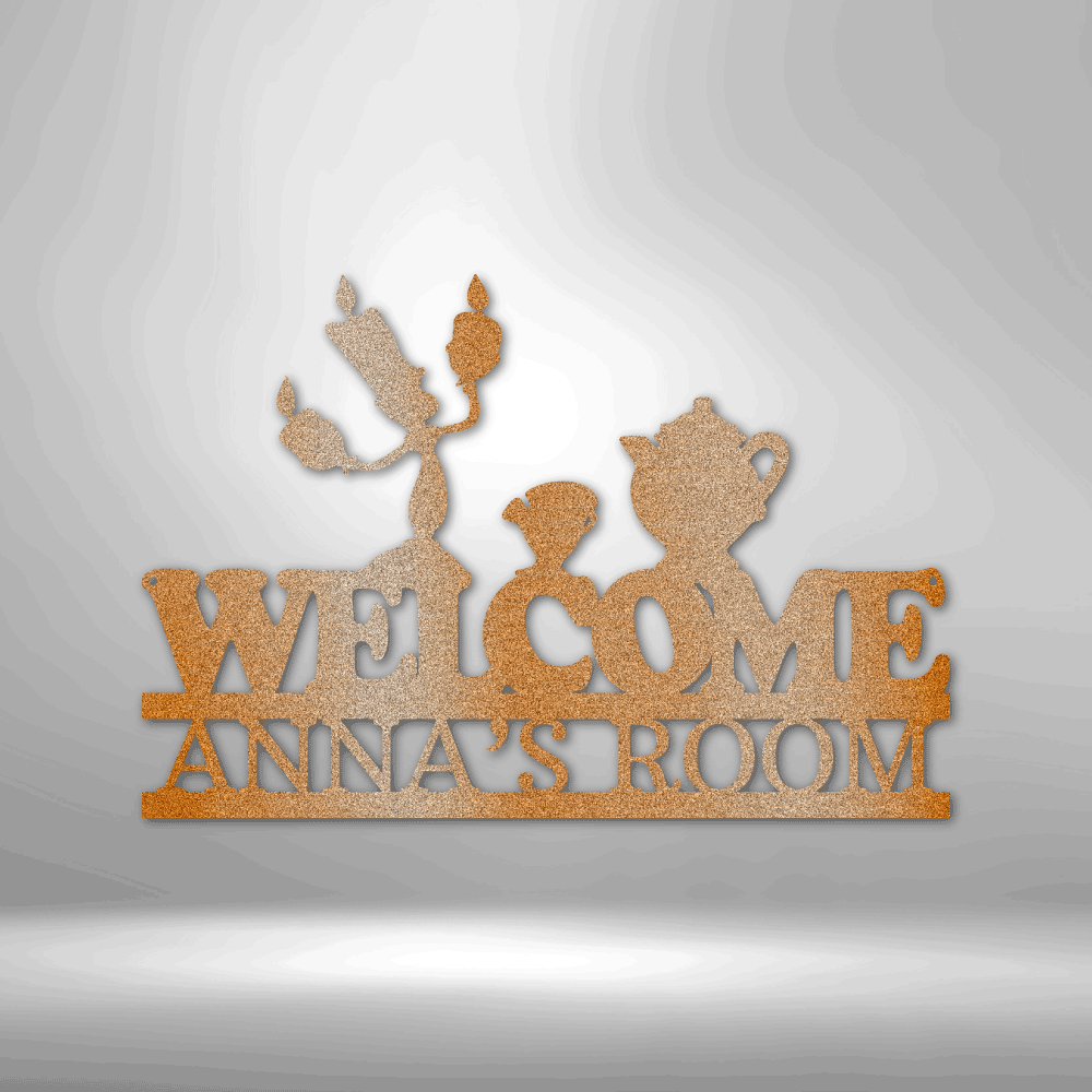 Be Our Guest Monogram Metal Sign Wall Decoration Custom Metal Art Wall Hangings Quote Wall Art Metal Wall Sign Housewarming Gift