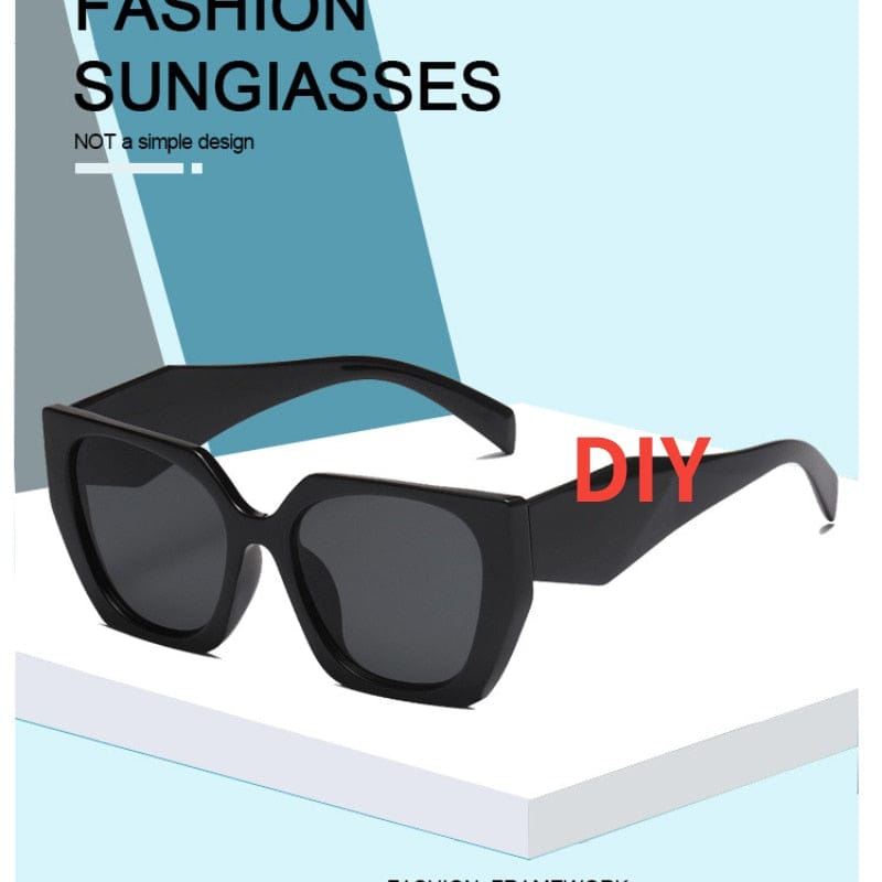 New Square Sunglasses Women Luxury Brand Designer Letter Sun Glasses Vintage Girls Eyewear Ladies UV400