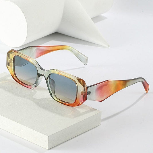 New Square Sunglasses Woman Fashion Black Small Frame Eyeglasses Vintage Sun Glasses Female Shades Gradient