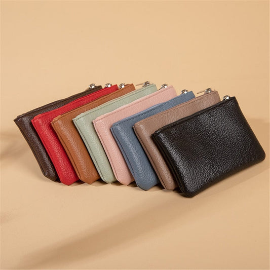 Women's Coin Purses PU Leather Zipper Pouch Change Purses Kids Coin Pocket Wallets Card Holder Card Holder Wallet For Girls